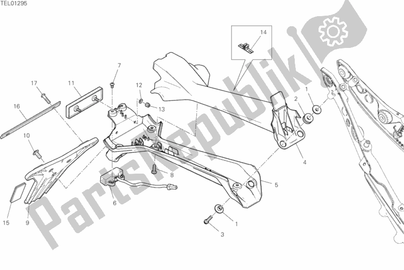 Toutes les pièces pour le Support De Plaque du Ducati Superbike Panigale V4 S Brasil 1100 2020